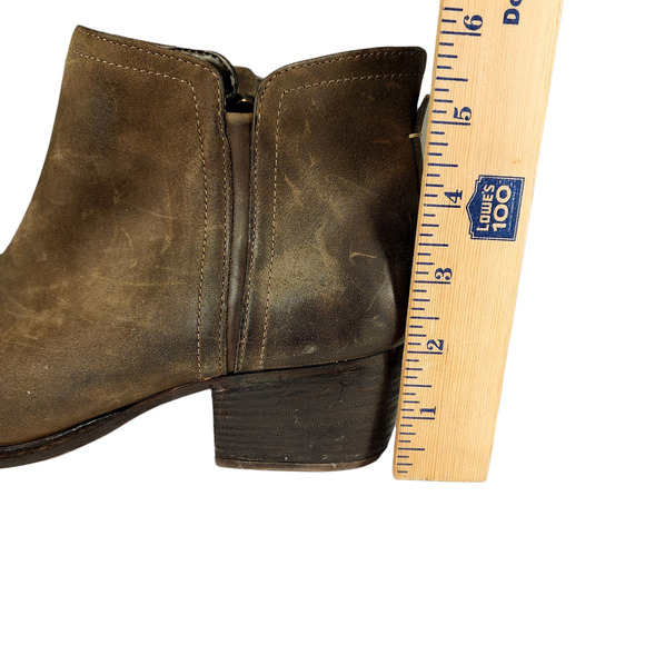 Clarks Ankle Boot Booties sz 9.5 M Women Maypearl Ramie Brown Leather 2" Western - Picture 12 of 12